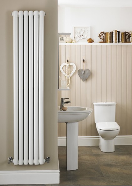 Example image of Crown Radiators Peony Double Radiator. 6702 BTU (White). 1800mm Tall.