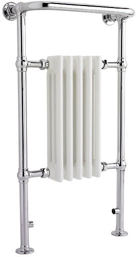 Hudson Reed White Radiators Harrow Traditional Heated Towel Rail. 540X965mm.