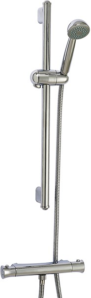 Larger image of Crown Showers Thermostatic Bar Shower Valve With Slide Rail Kit.