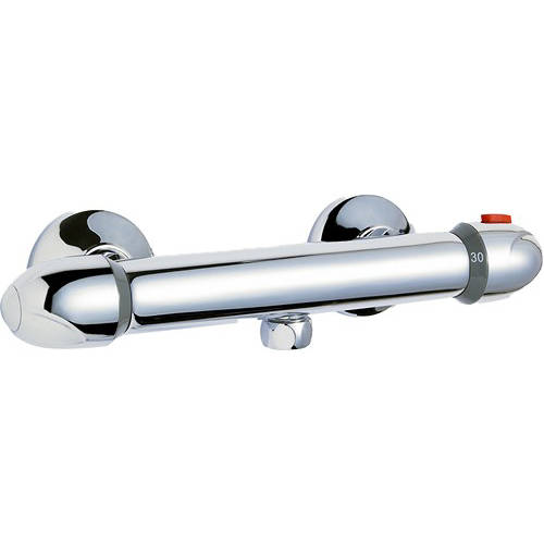 Larger image of Crown Showers Thermostatic Bar Shower Valve (Chrome).