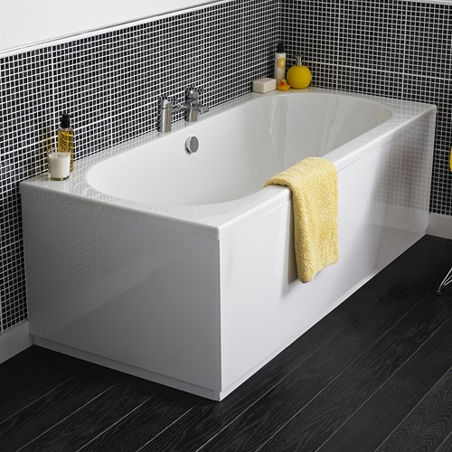 Example image of Crown Suites Knedlington Bathroom Suite With Double Ended Bath (1700x700mm).