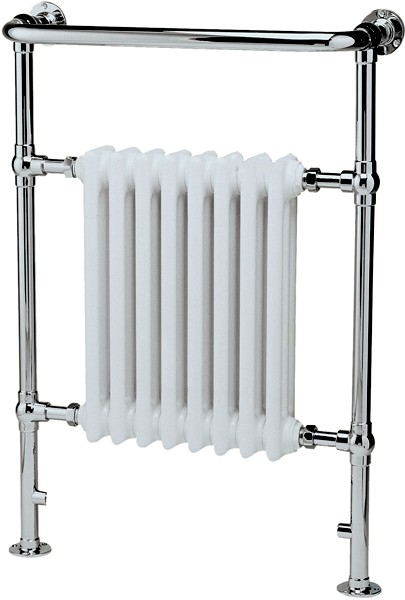 Hudson Reed White Radiators Harrow Traditional Heated Towel Rail. 673X965mm.