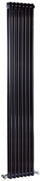 Larger image of Crown Radiators Regency 2 Column Radiator (Black). 335x1800mm. 4471 BTU.