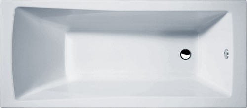 Nuie Crown Baths Linton Single Ended Acrylic Bath. 1800X800mm.