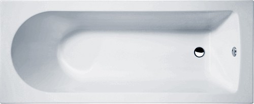 Larger image of Crown Baths Barmby Single Ended Acrylic Bath. 1800x750mm.