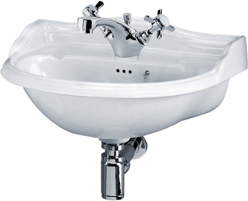 Larger image of Crown Ceramics Ryther Cloakroom Basin (1 Tap Hole).