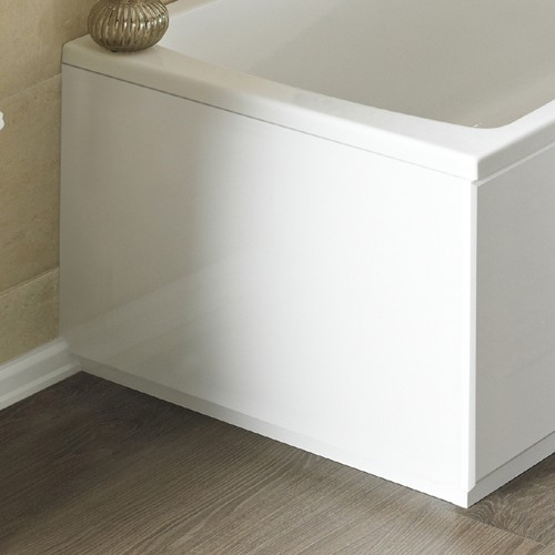 Larger image of Crown Bath Panels 900mm 2 piece End Bath Panel (White, MDF).