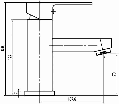 Technical image of Crown Series S Basin & Bath Filler Tap Set (Chrome).