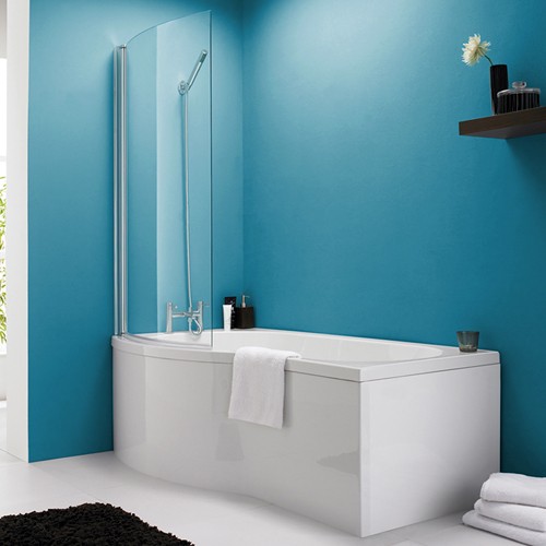 Example image of Crown Suites 1700mm Shower Bath Suite With Toilet & Basin (Left Handed).