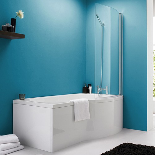 Example image of Crown Suites 1500mm Shower Bath Suite, Toilet & Basin (Right Handed).