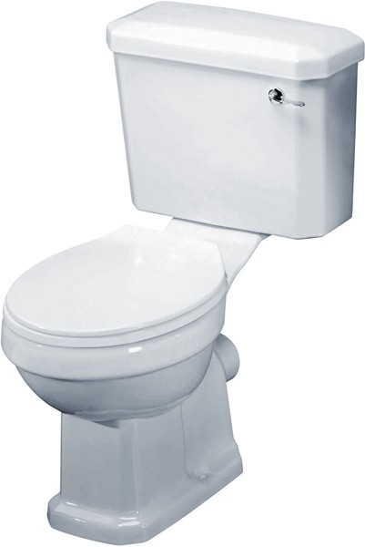 Example image of Crown Ceramics Carlton 4 Piece Bathroom Suite, 600mm Basin (2 Tap Holes).