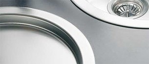 Example image of Pyramis Round Kitchen Sink, Drainer & Tap With Wastes. 450mm Diameter.