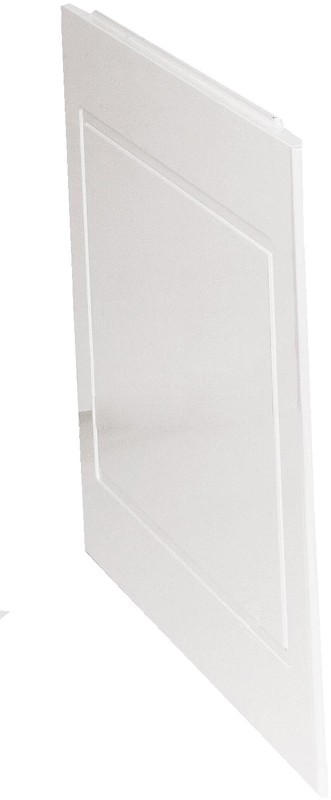 Larger image of daVinci 750mm modern bath end panel in white.