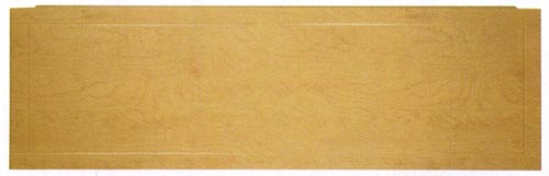 Larger image of daVinci 1500mm modern bath side panel in birch finish.