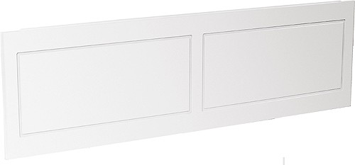 Larger image of daVinci 1800mm modern bath side panel in white.
