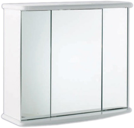 Example image of Cabinets Gallassia 3 door wall cabinet. Light & shaver socket. 780x640x210mm.