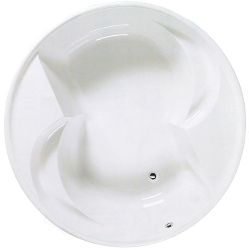 Larger image of Shires Apollo acrylic circular bath with no tap holes.  1775mm diameter.