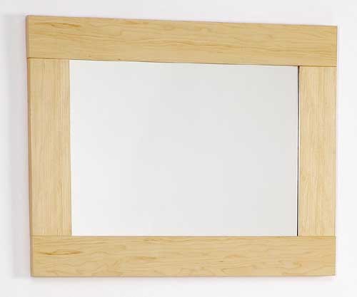 Larger image of daVinci Maple bathroom mirror. Size 500x450mm.