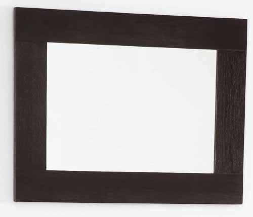 Larger image of daVinci Wenge bathroom mirror. Size 500x450mm.
