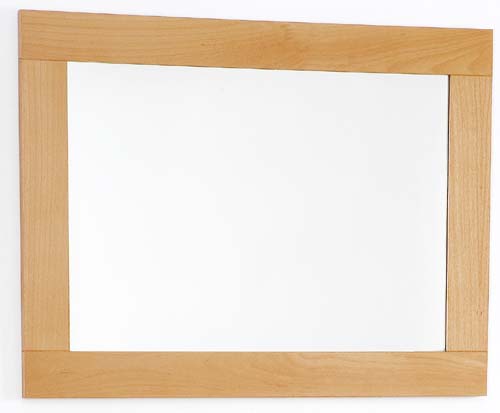 Larger image of daVinci Beech bathroom mirror. Size 800x600mm.