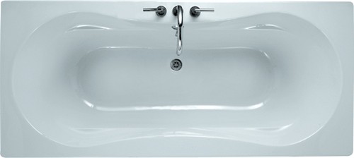 Larger image of Linear White double ended bath. 1800 x 800mm. Legs included.