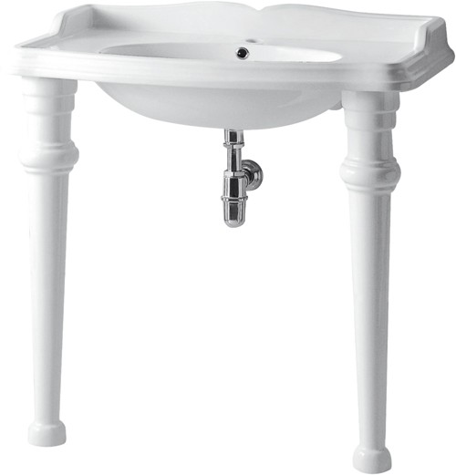 Larger image of Arcade Basin With Ceramic Legs. 895 x 560mm.