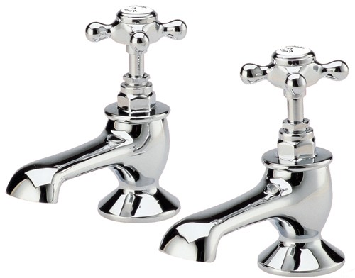 Larger image of Hudson Reed Topaz Bath taps (Pair, Chrome)