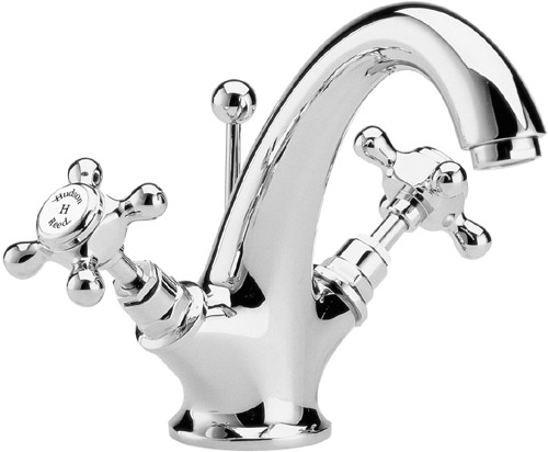 Larger image of Hudson Reed Topaz Mono basin mixer tap (Chrome) + Free pop up waste