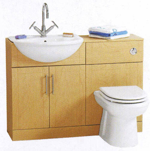 Larger image of daVinci Birch bathroom furniture suite.  1100x810x300mm.