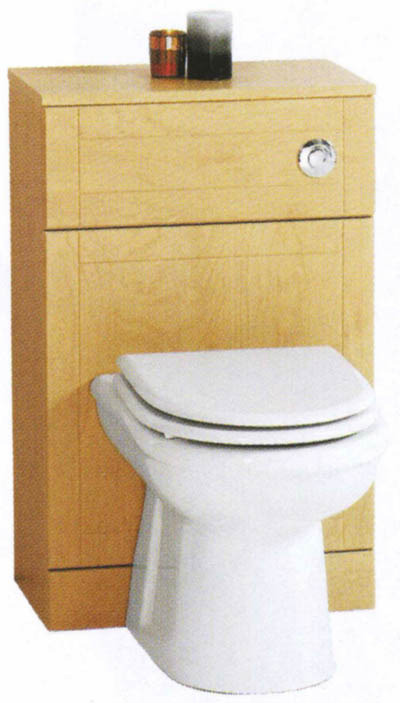 Larger image of daVinci Monte Carlo complete back to wall toilet set in birch.