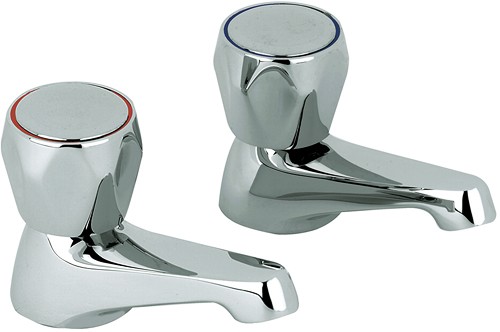 Larger image of Solo Basin taps (Pair, Chrome)