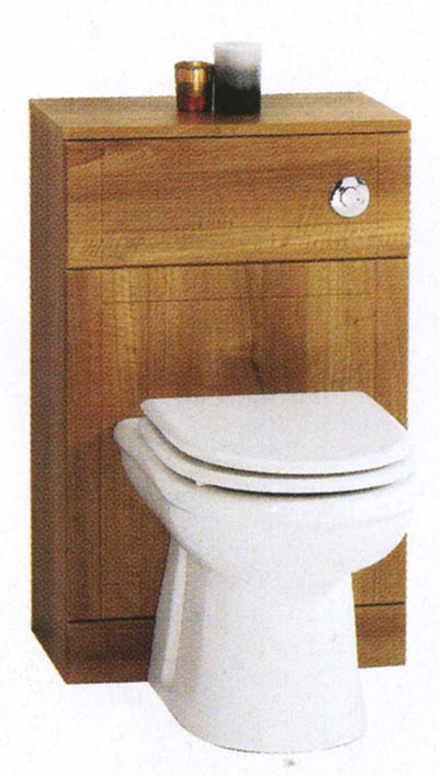 Larger image of daVinci Monte Carlo complete back to wall toilet set in cherry.