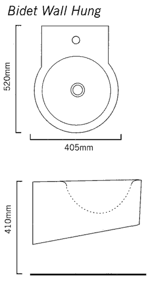 Technical image of Flame 4 Piece Bathroom Suite.