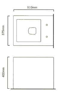 Technical image of Frozen Back To Wall Toilet Pan And Seat.