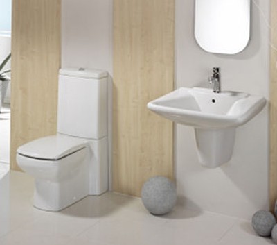 Larger image of Maya 4 Piece Bathroom Suite with semi-pedestal.