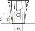 Technical image of Venezia 3 Piece Bathroom Suite.