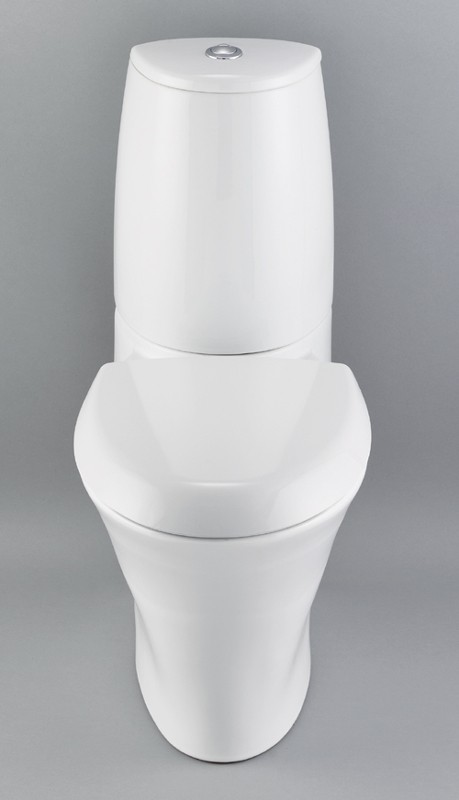 Larger image of Venezia Toilet With Seat, Push Flush Cistern And Fittings.