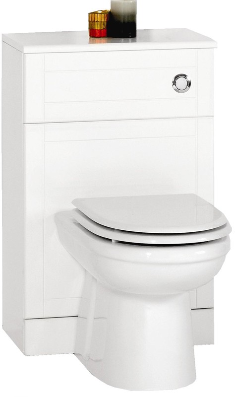 Larger image of daVinci Monte Carlo complete back to wall toilet set in white.