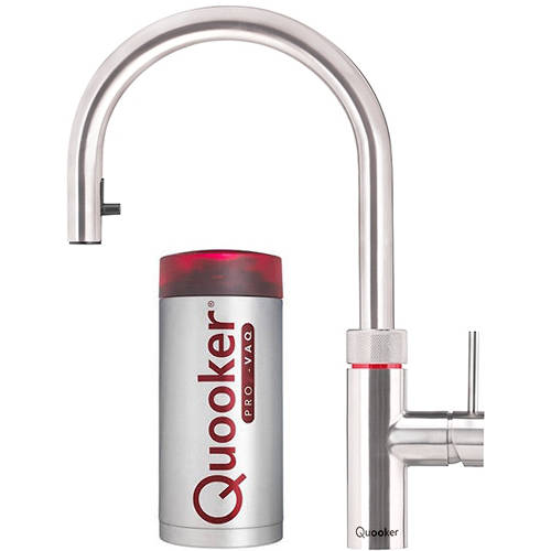 Larger image of Quooker Flex 3 In 1 Boiling Water Kitchen Tap. COMBI (Stainless Steel).