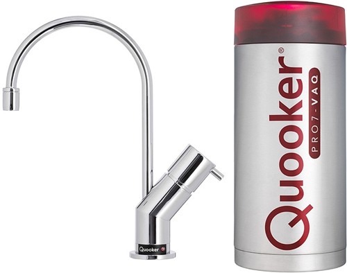 Larger image of Quooker Design Instant Boiling Water Kitchen Tap.  PRO7-VAQ (Chrome).