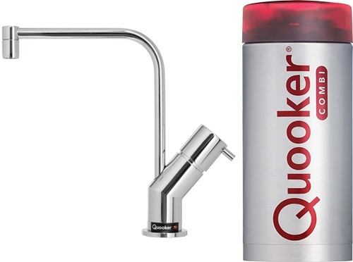 Larger image of Quooker Modern Instant Hot & Boiling Water Kitchen Tap.  COMBI 2.2 (Chrome).