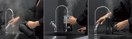 Example image of Quooker Classic Boiling Water Kitchen Tap.  PRO3-VAQ (Brushed Chrome).