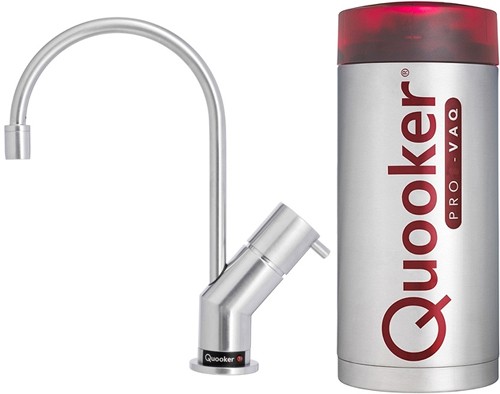Larger image of Quooker Design Boiling Water Kitchen Tap.  PRO3-VAQ (Stainless Steel).