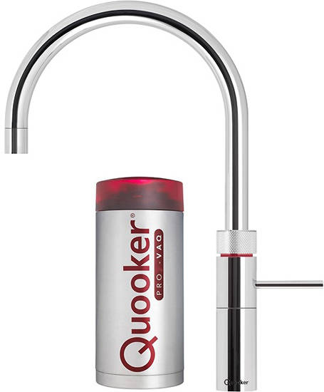 Larger image of Quooker Fusion Round Boiling Water Kitchen Tap. PRO3 (Polished Chrome).