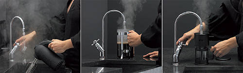 Example image of Quooker Classic Boiling Water Kitchen Tap. PRO11-VAQ (Brushed Chrome).