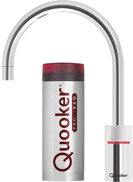 Larger image of Quooker Nordic Round Boiling Water Kitchen Tap. PRO3 (Polished Chrome).
