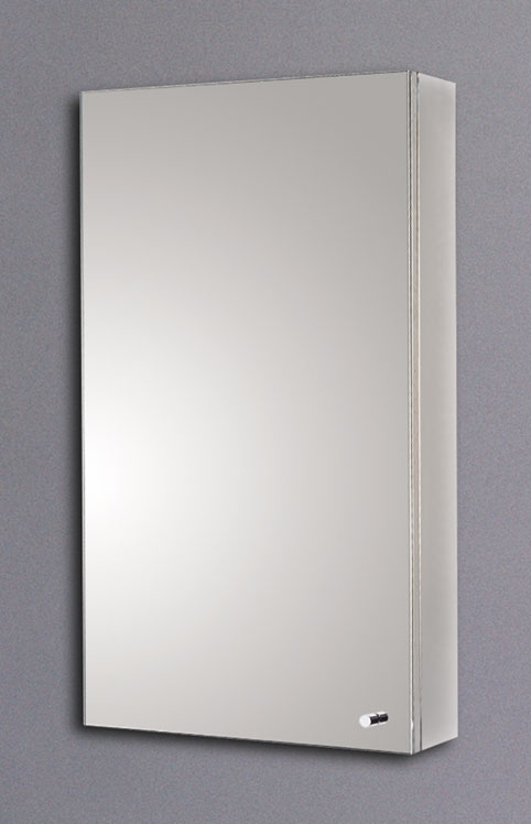 Larger image of Reflections Andover stainless steel bathroom cabinet. 380x670mm.