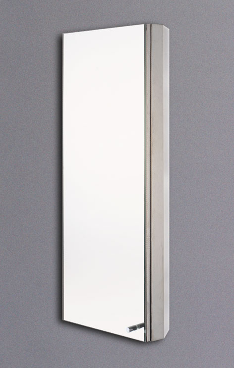 Larger image of Reflections Bordon stainless steel bathroom cabinet. 350x850mm.