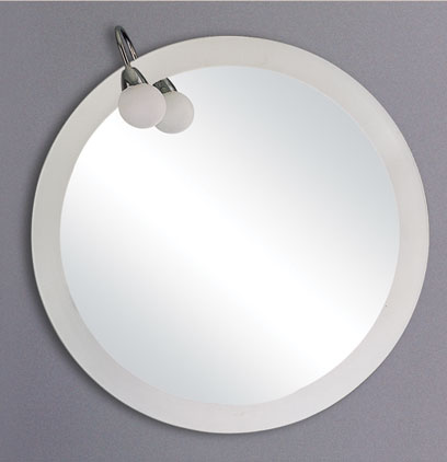 Larger image of Reflections Bromley illuminated bathroom mirror.  Size 800mm diameter.