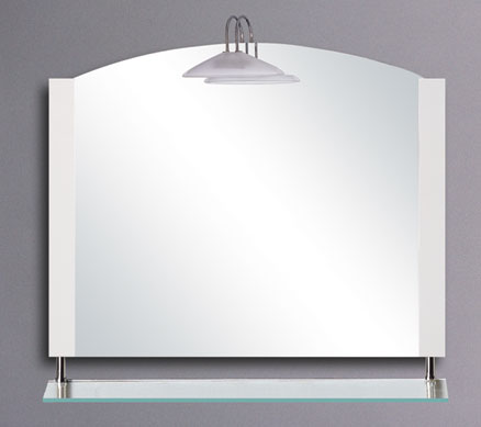 Larger image of Reflections Cambridge illuminated bathroom mirror with shelf.  700x900mm.
